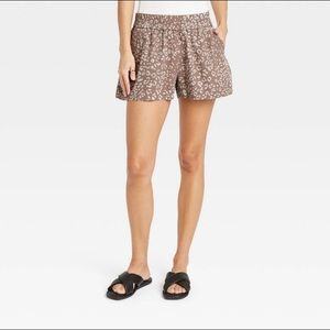 Women’s Leopard Print High Rise Pull On Shorts